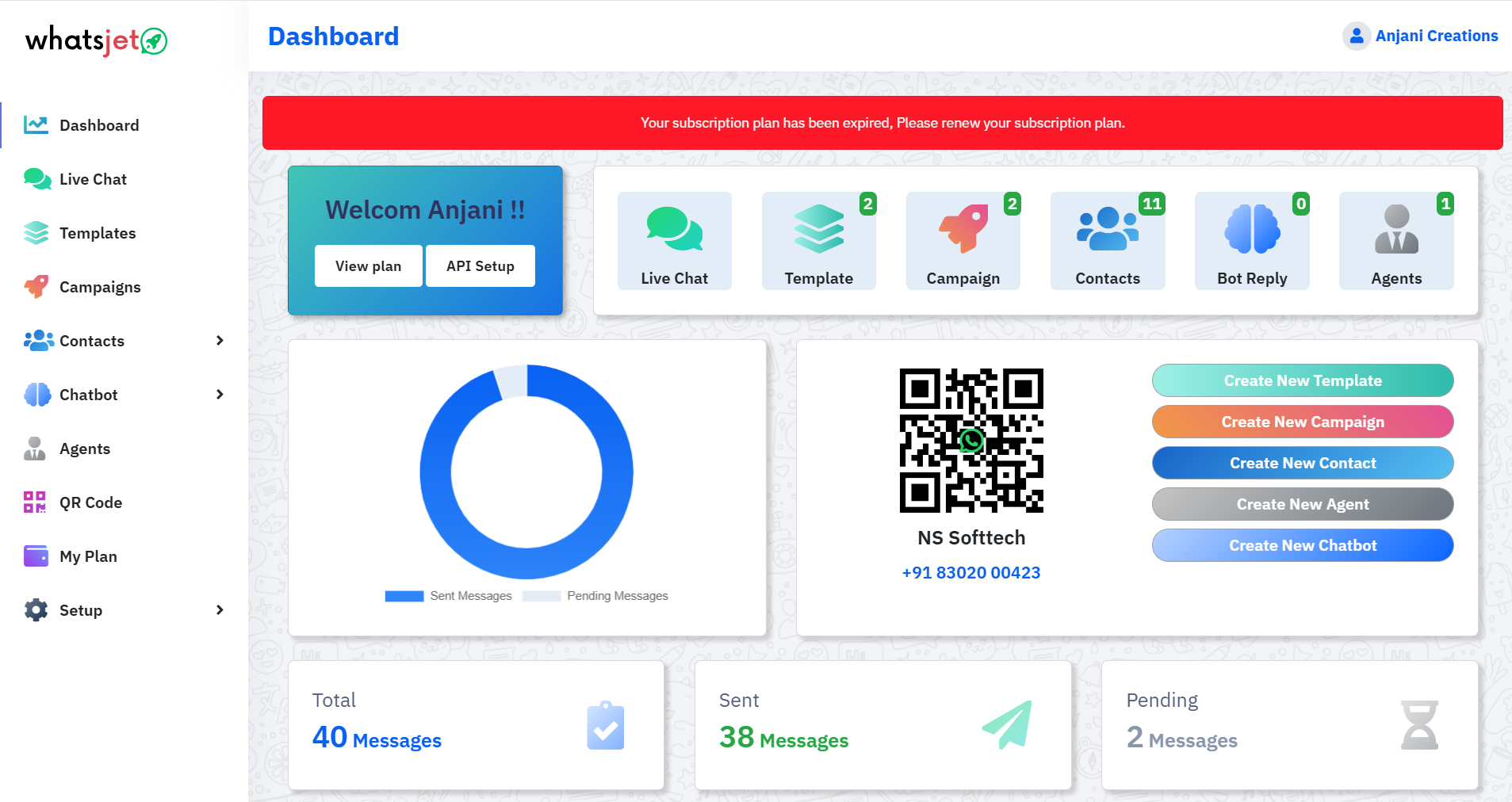 WhatsApp Broadcasting project banner